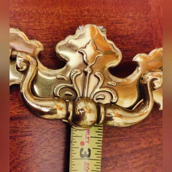 Vintage Brass Chippendale Batwing Drawer Pulls 5.75" x 2.25" NOS Lot of 4 - Picture 9 of 9